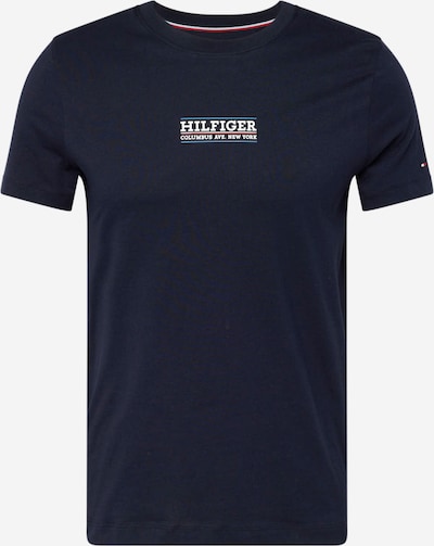 TOMMY HILFIGER T-Shirt en bleu marine / lie de vin / noir / blanc, Vue avec produit