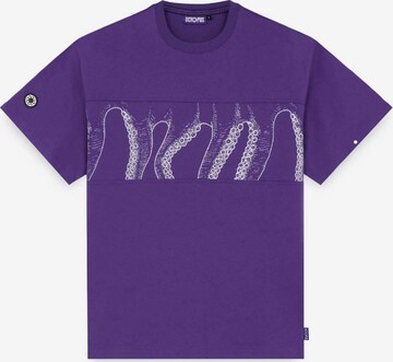 T-Shirt Octopus en violet : devant