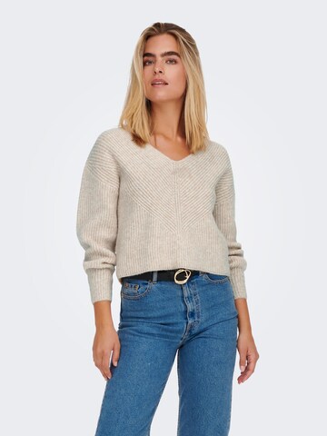 ONLY Sweater 'ALLIE' in Grey: front