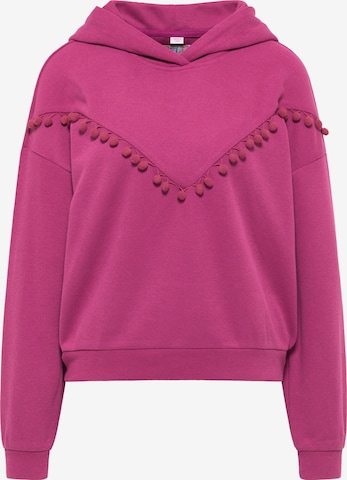 IZIA Sweatshirt in Pink: front