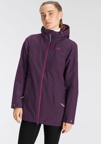 JACK WOLFSKIN Athletic Jacket in Purple