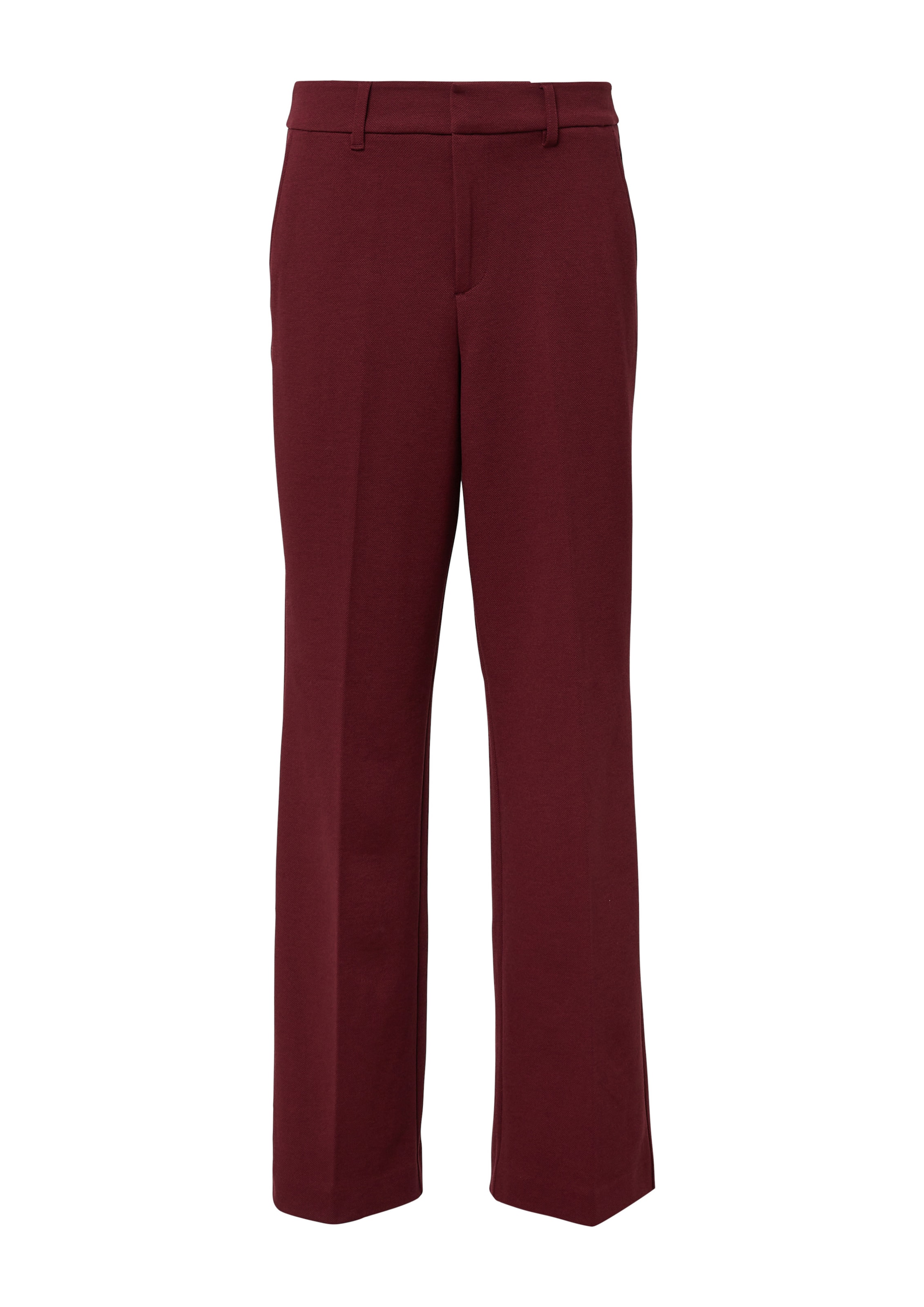 s.Oliver Trousers with creases in Red: front