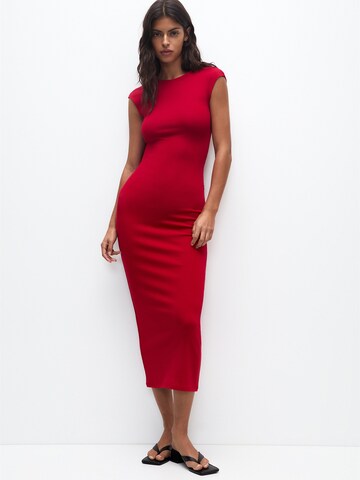 Pull&Bear Kleid in Rot