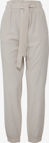 Oxmo Pleat-Front Pants 'Lennja' in Beige: front