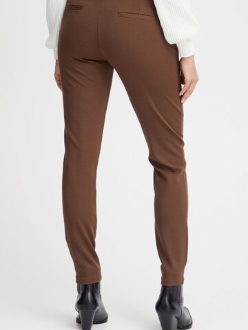 Coupe slim Pantalon chino Fransa en marron