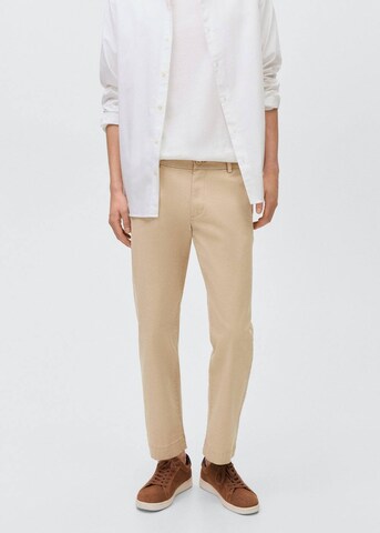 MANGO MAN Regular Hose 'Docky' in Beige: Vorderseite
