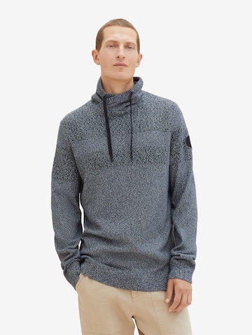 TOM TAILOR Sweater in Blue: front