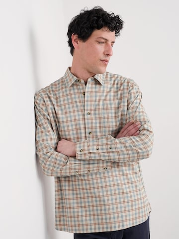 Seasalt Cornwall Regular Fit Skjorte 'Take Root' i beige: forside