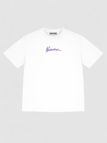 Notoriouz Shirt 'NTRZ MUSTANG' in White: front