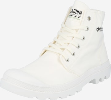 Palladium Lace-up bootie 'PAMPA' in White: front