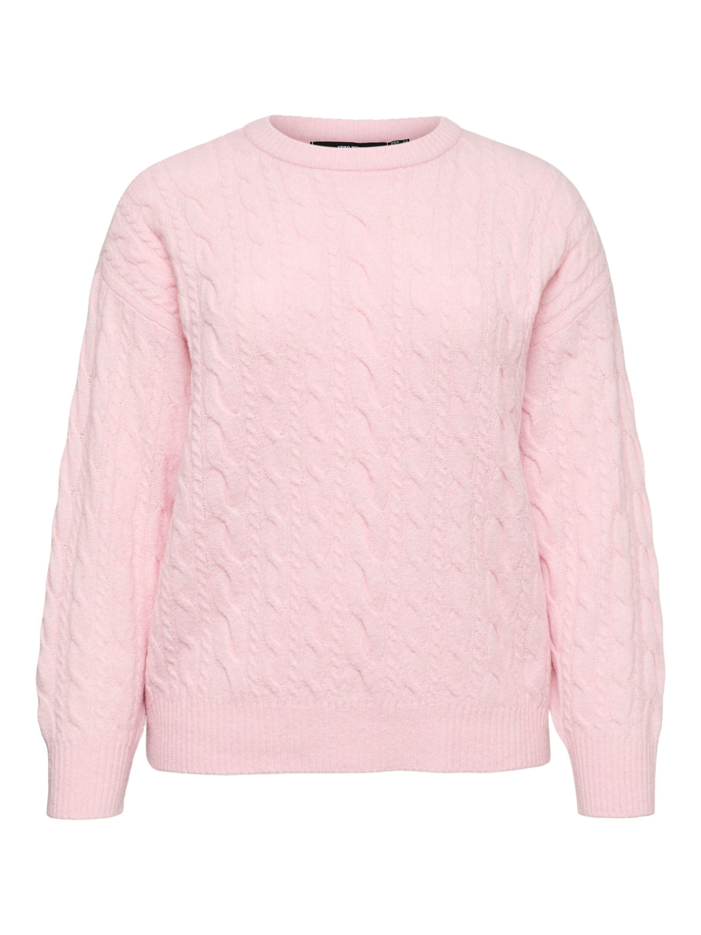Vero Moda Curve Trui 'CSEQUOIA' in Roze: voorkant