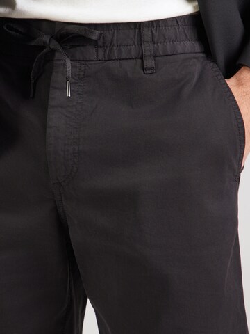 BOSS - Tapered Pantalón chino 'DS-1-S' en negro
