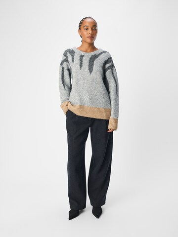 OBJECT Sweter 'OBJRabu' w kolorze szary