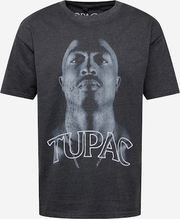 pilka Mister Tee Marškinėliai 'Tupac Up': priekis