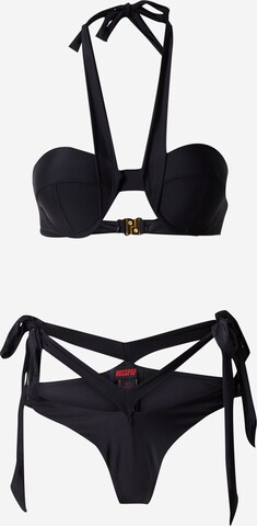 Misspap Bikini 'Joslin' in Black: front