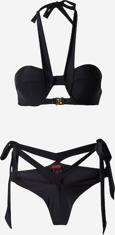 Misspap Bikini 'Joslin' värissä musta: etupuoli