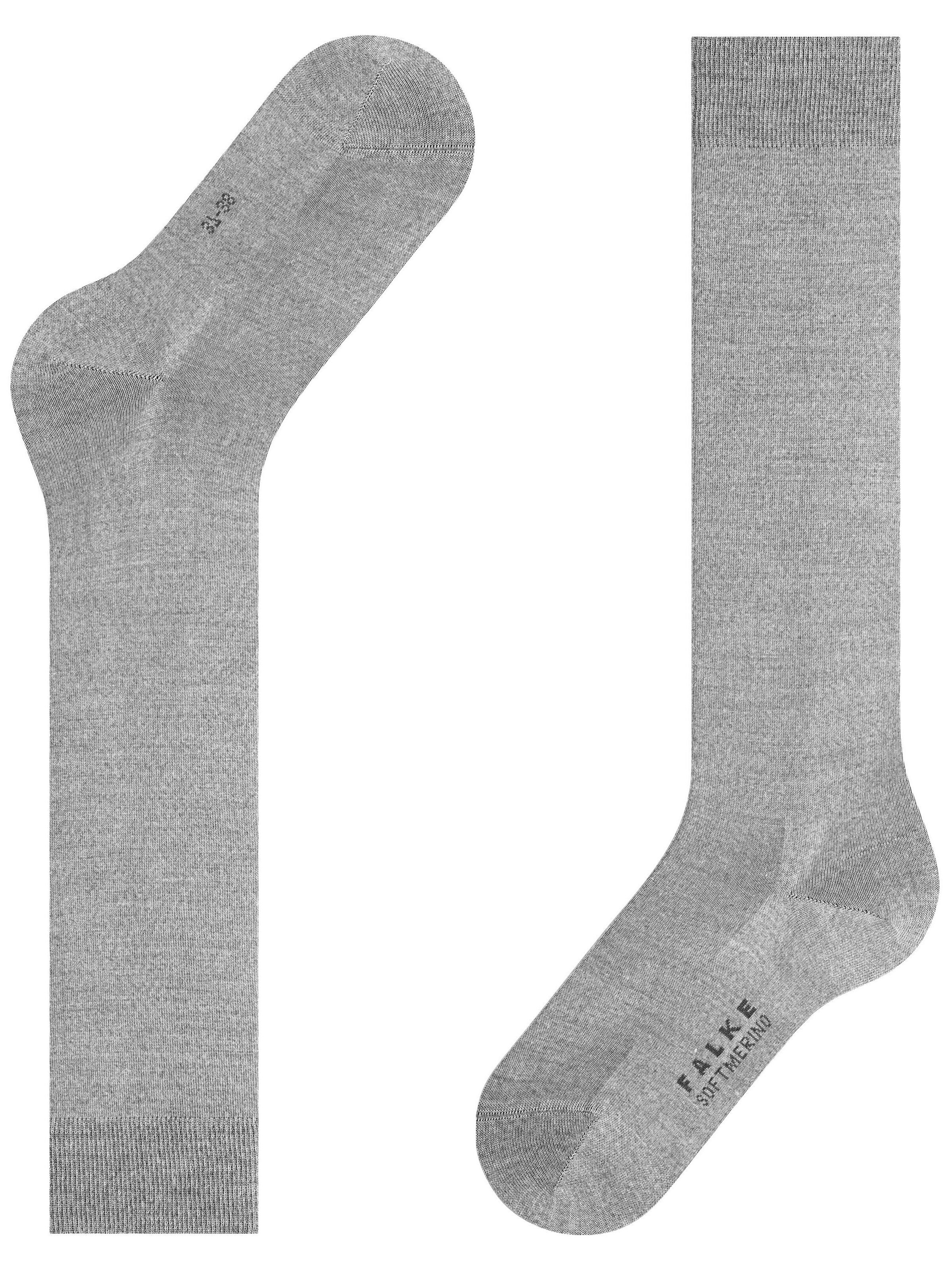 FALKE Knee High Socks 'Softmerino' in Grey