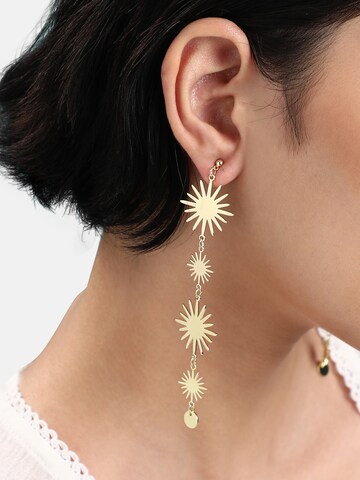 SOHI Earrings ' Haidee ' in Gold: front