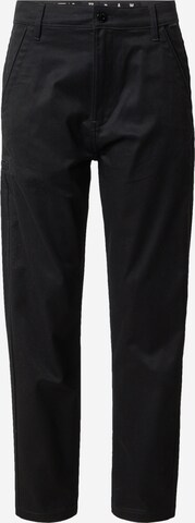 Loosefit Pantalon chino G-Star RAW en noir : devant