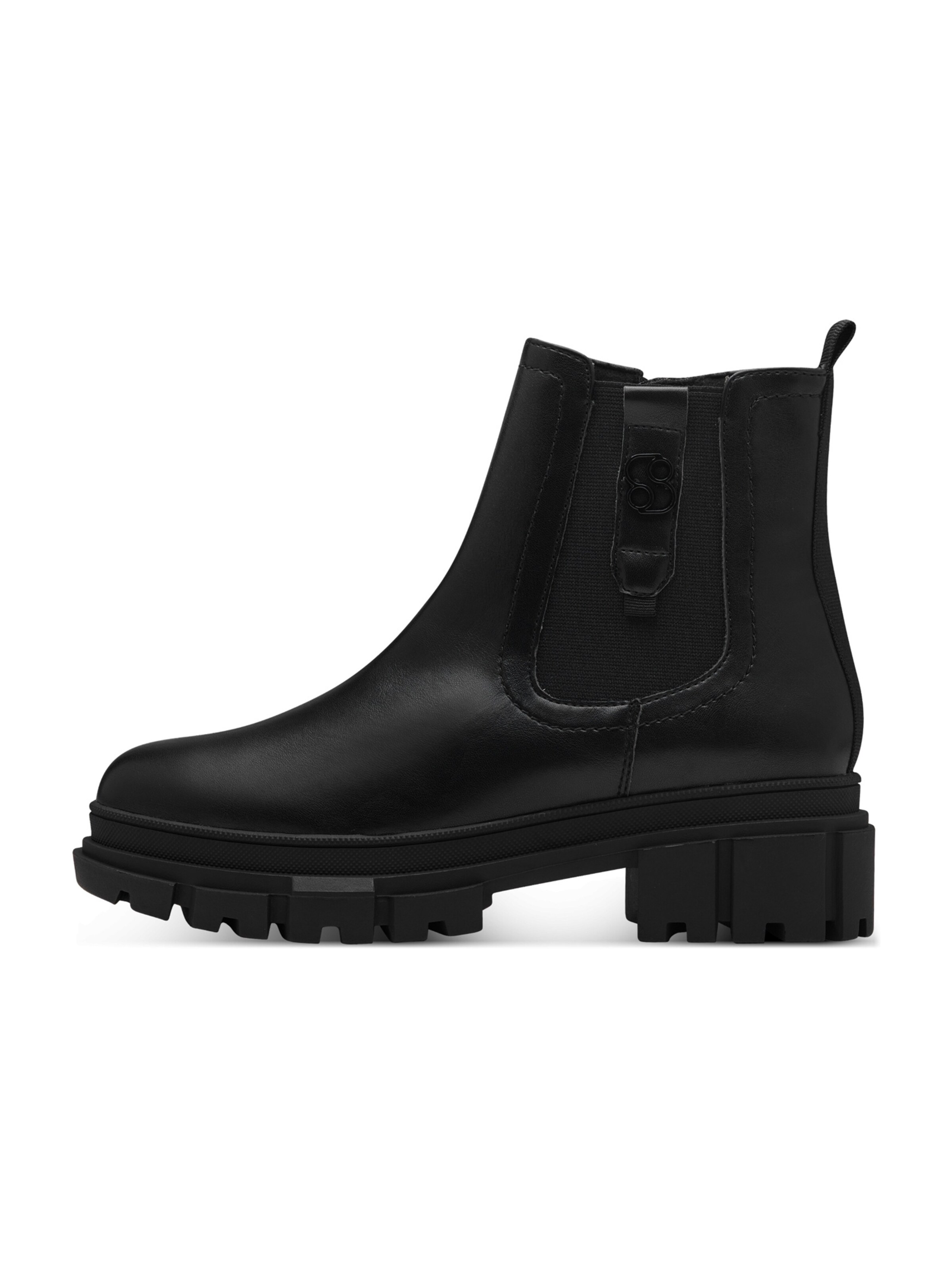 s.Oliver Chelsea boots in Black