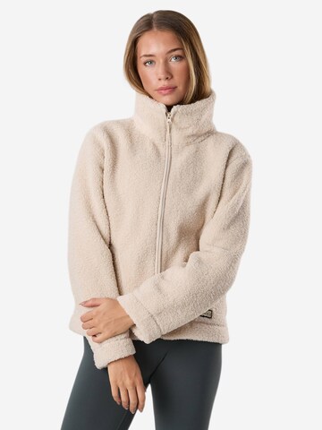 Denim Factory Fleece jas 'Denver' in Wit: voorkant
