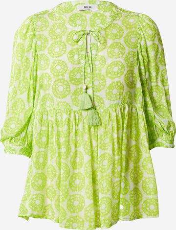 Moliin Copenhagen - Blusa 'Valarie' em verde: frente