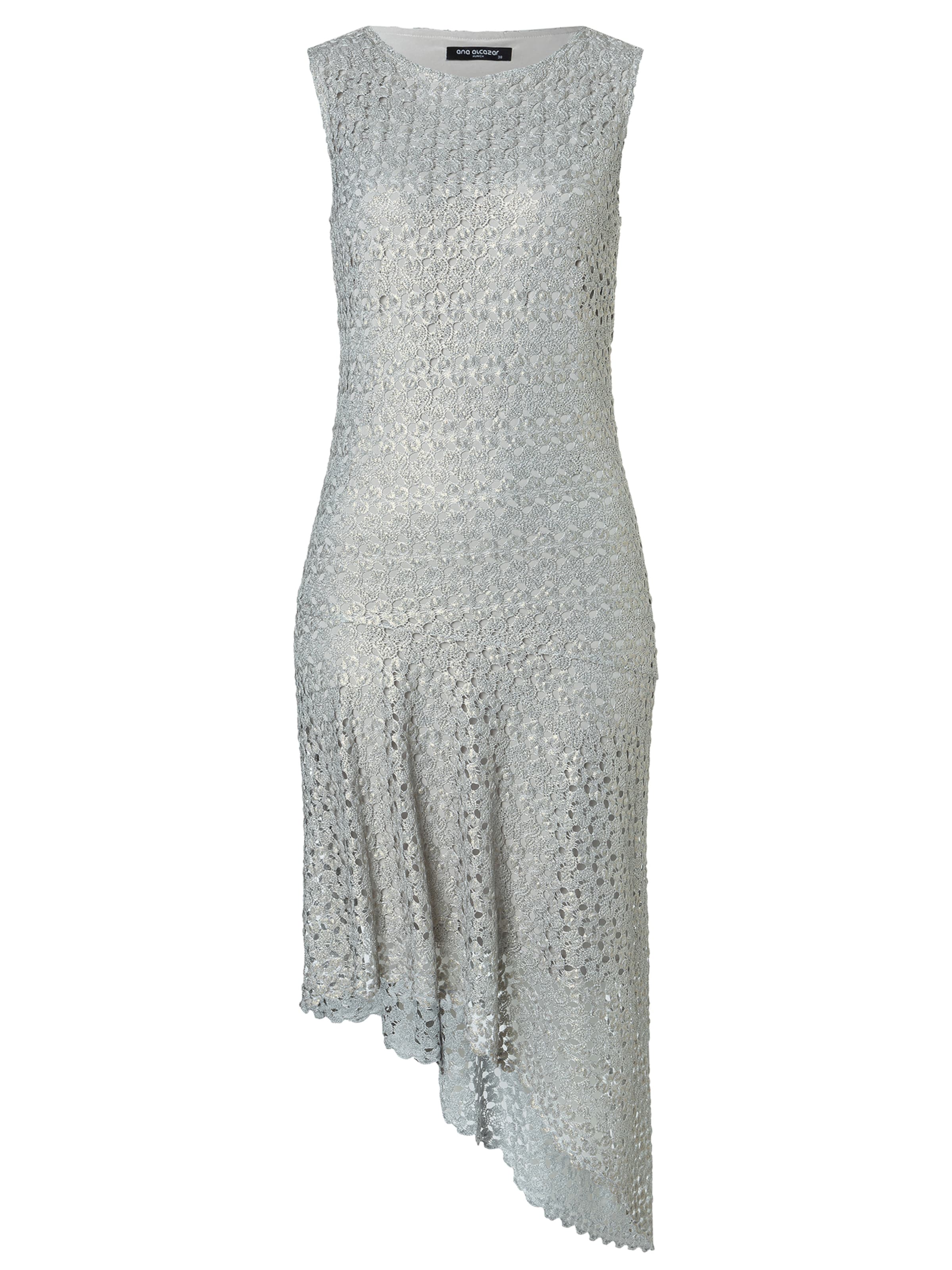 Ana Alcazar Strickkleid 'Zissy' in silber, Produktansicht