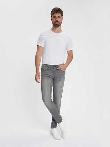 Maskovick Slim fit Jeans 'MASKOVICK - Heren Jeans - Slim Fit - Milano – Stretch - Denim Broek' in Grey