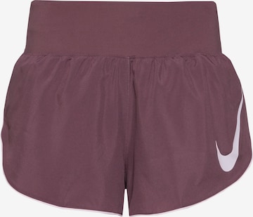 NIKE Regular Workout Pants 'Tempo' in Red: front