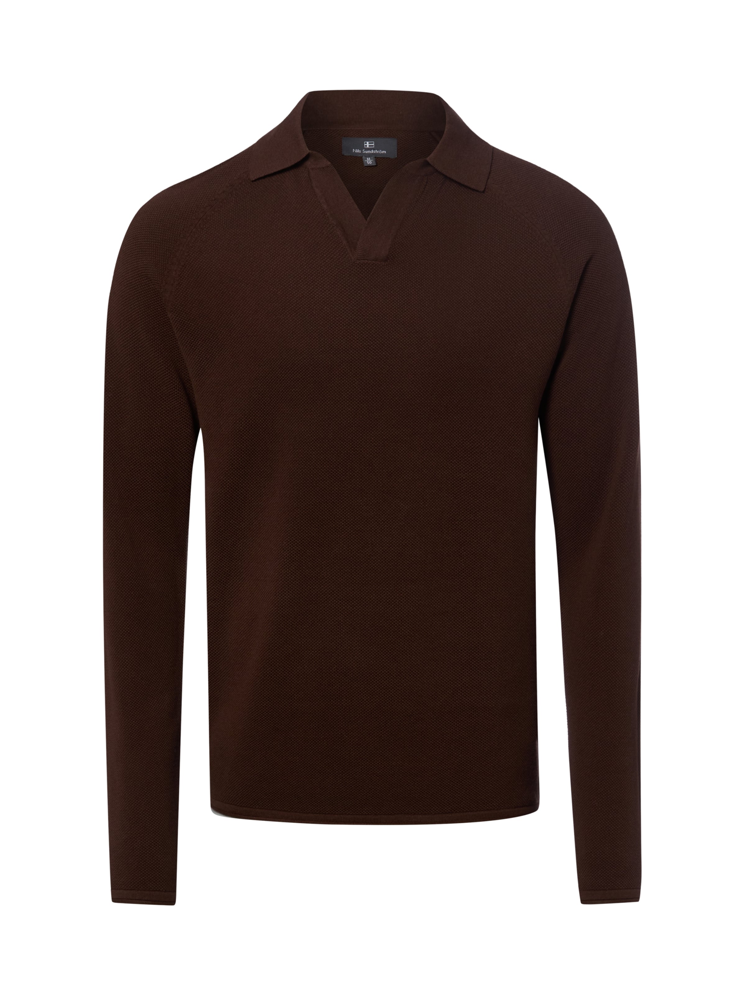 Pull-over Nils Sundström en marron : devant