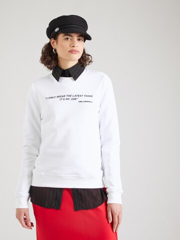 Karl Lagerfeld Sweatshirt in Weiß: Vorderseite