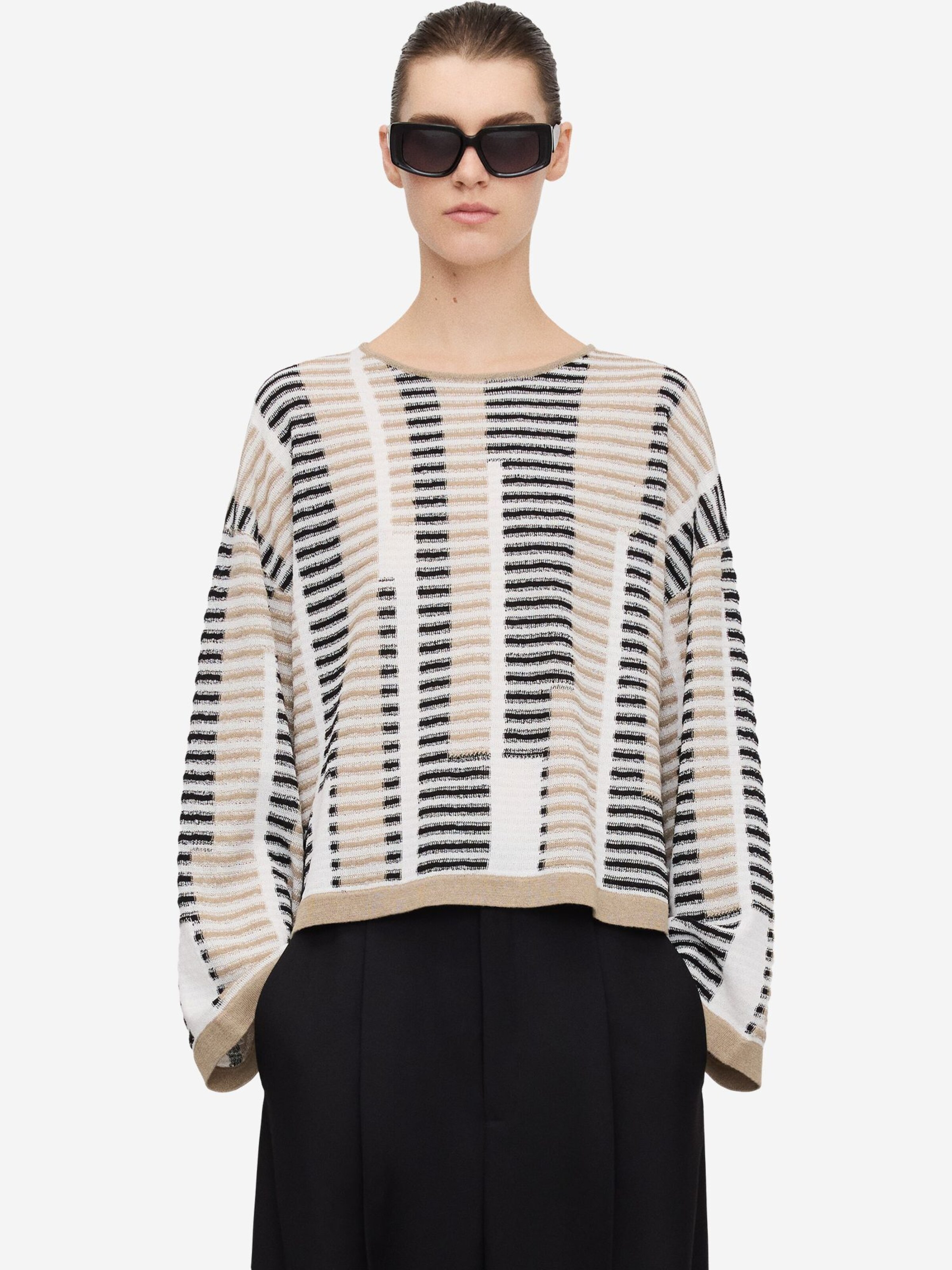 smėlio Adolfo Dominguez Megztinis: priekis