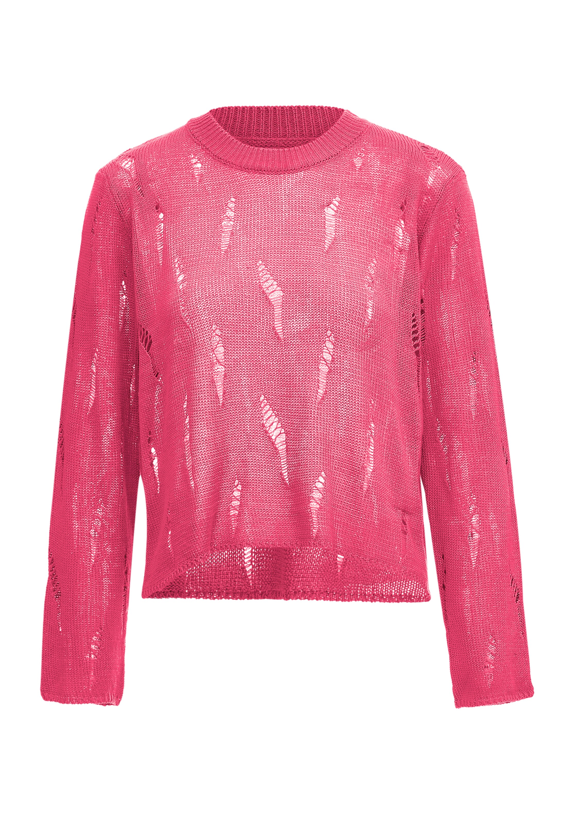 Pullover di swirly in rosa: frontale