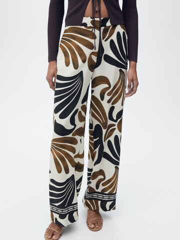 MANGO Loosefit Hose 'Karina' in Beige: Vorderseite