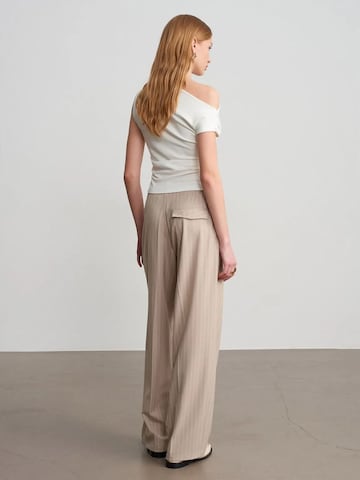 Dilvin Wide Leg Hose in Beige