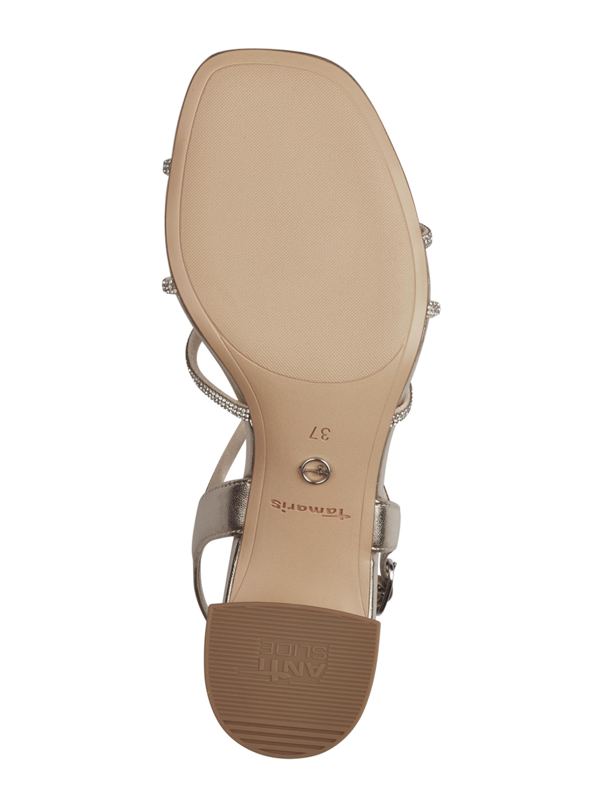 Tamaris Strap sandal in Gold