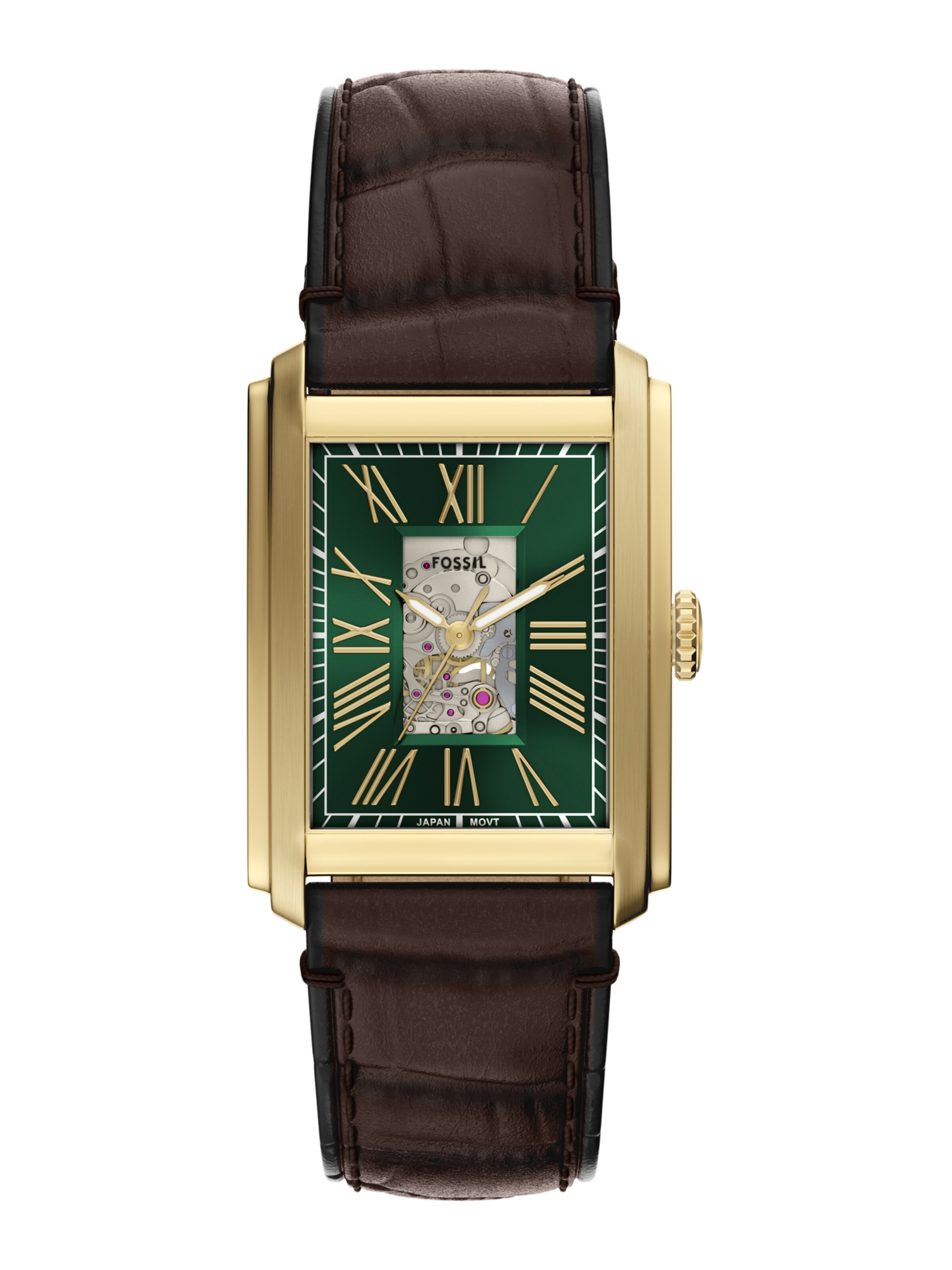 Ceas analogic 'CARRAWAY' de la FOSSIL pe auriu: față