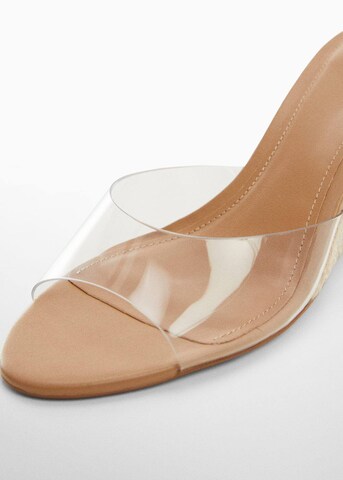 MANGO Pantolette 'Cala' in Beige