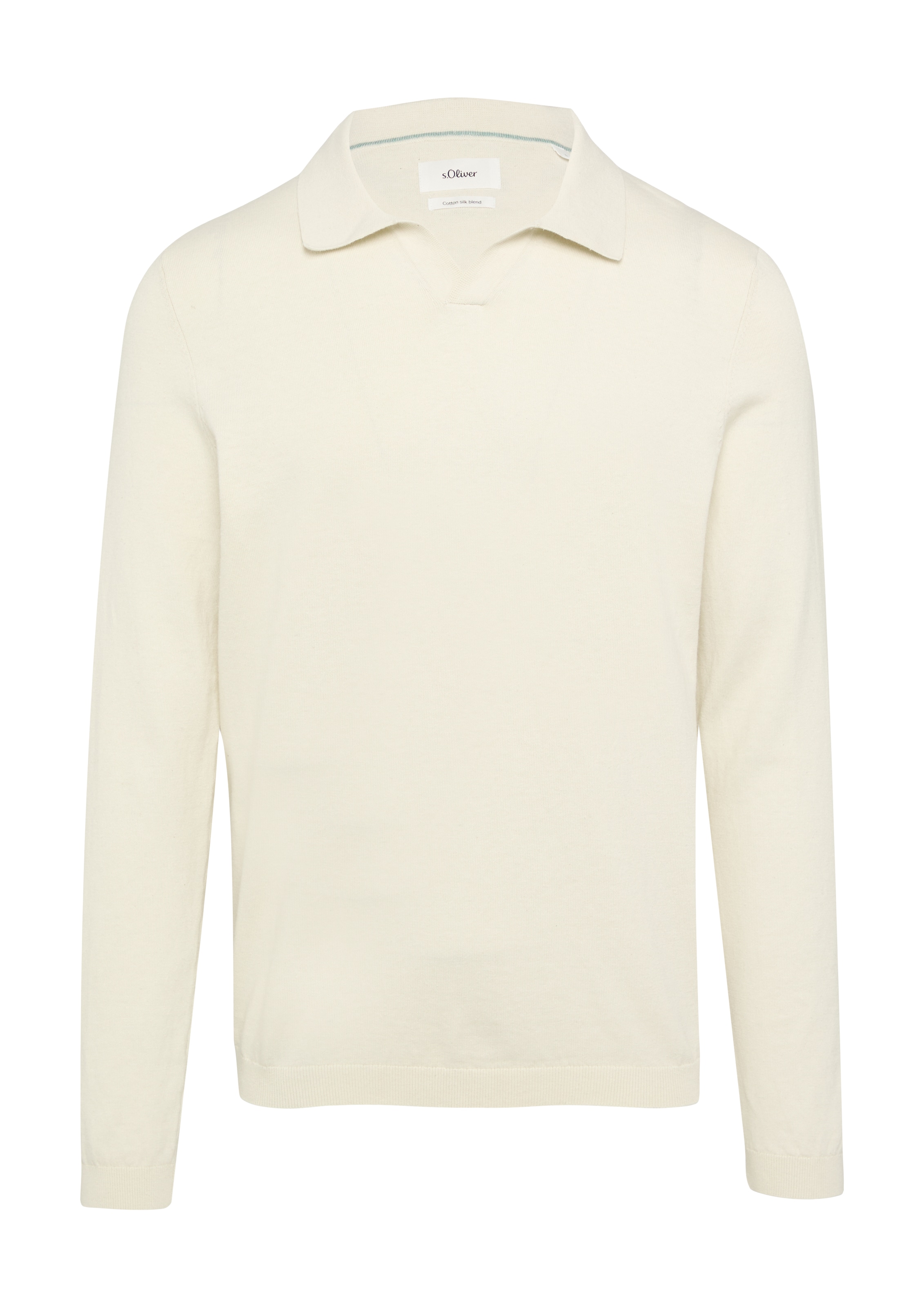 Pull-over s.Oliver BLACK LABEL en blanc : devant