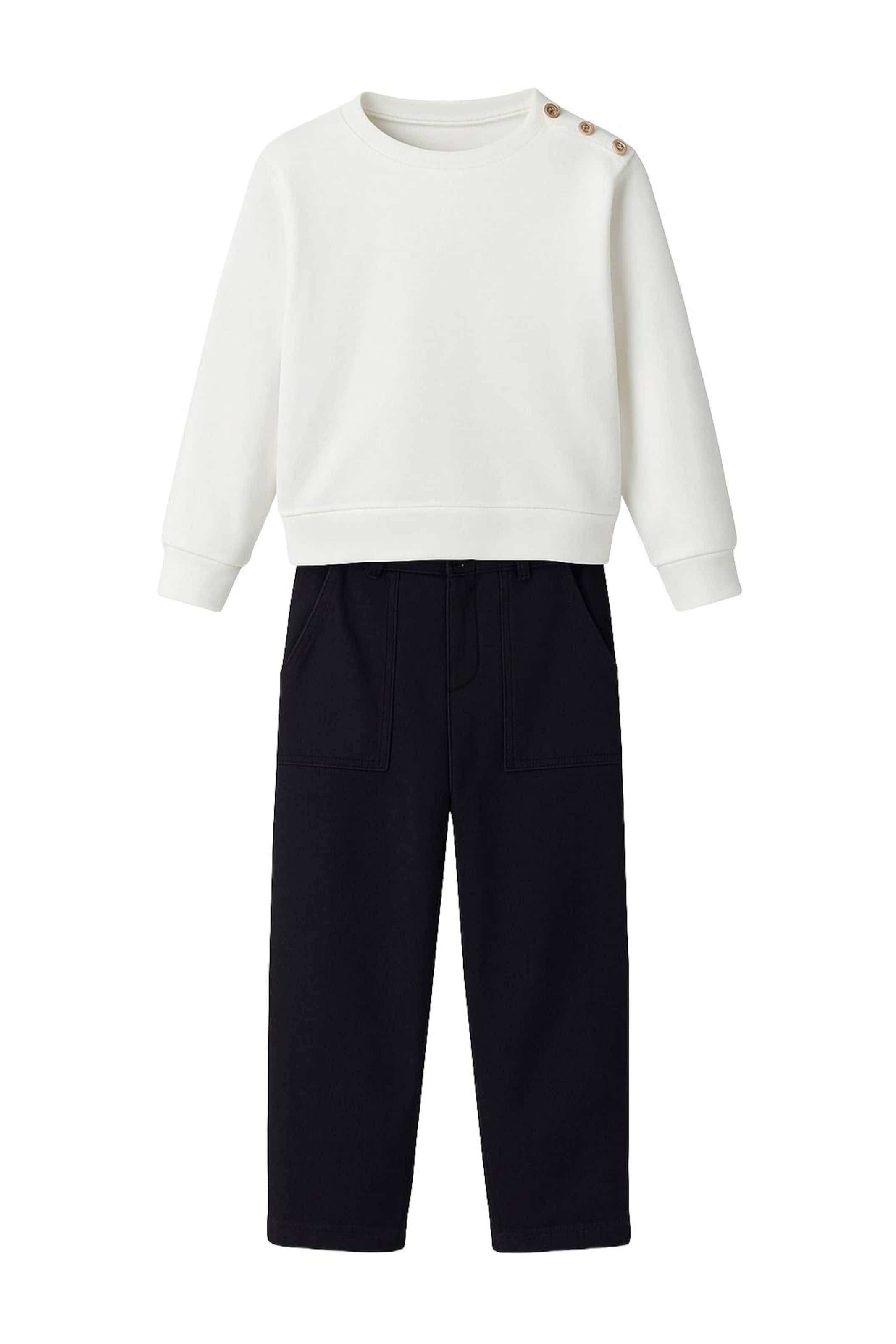 For You Moda Set in Black: front