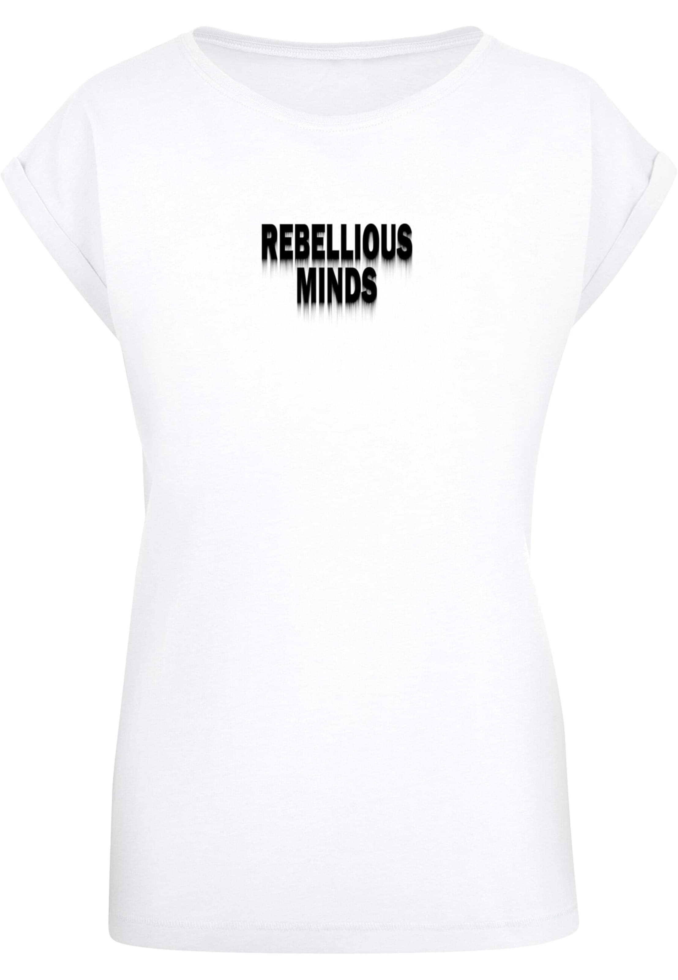 T-shirt 'Rebellious Minds' Merchcode en blanc : devant