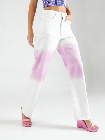 ABOUT YOU x Laura Giurcanu Loose fit Jeans 'Alexis' in Pink: front