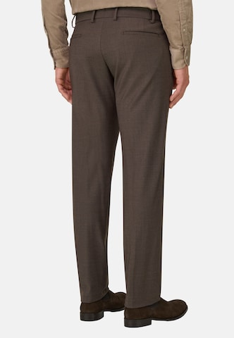 Boggi Milano Slim fit Chino trousers in Brown: back