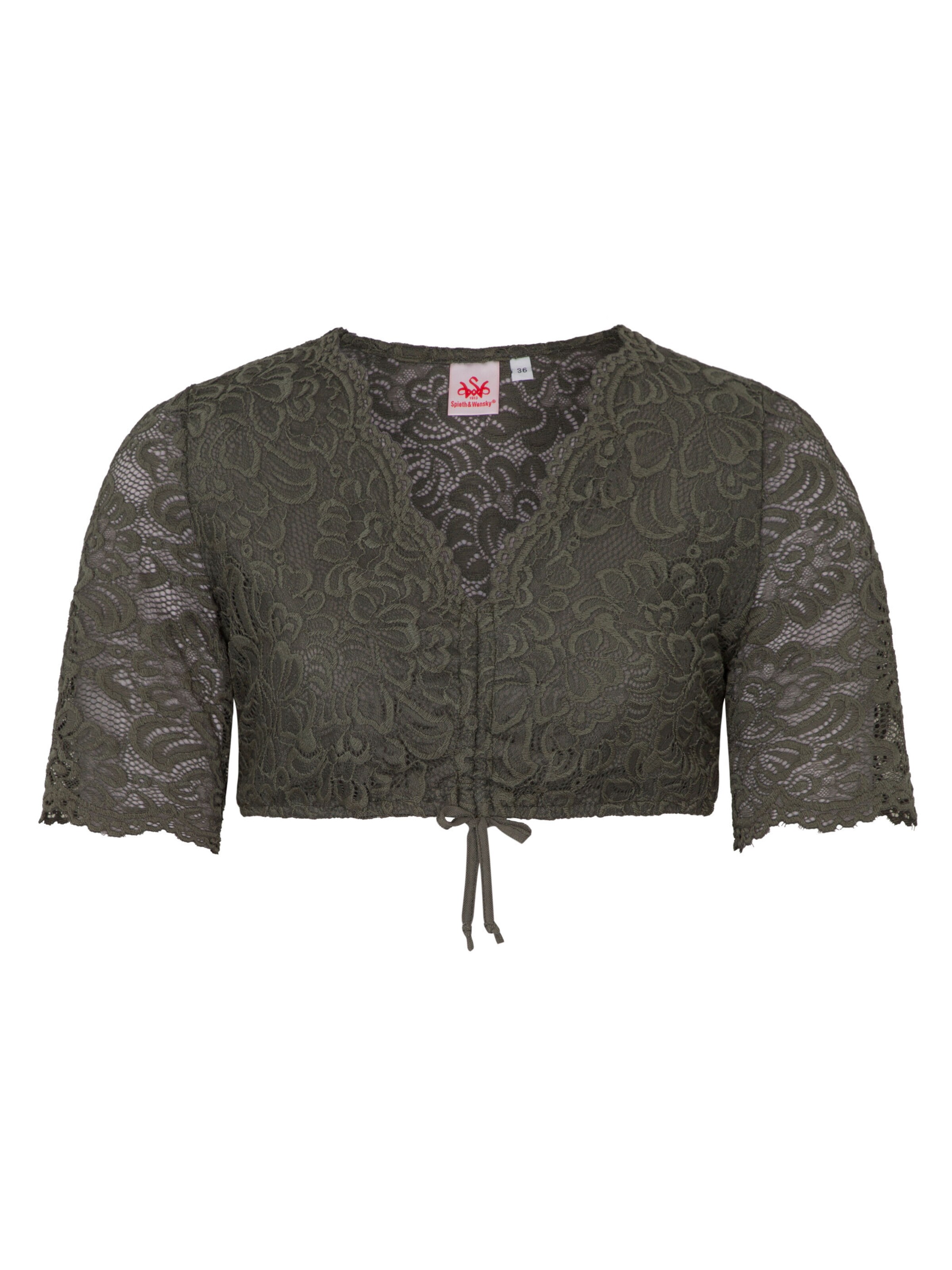 SPIETH & WENSKY Traditional blouse 'Ansbach' in Green: front