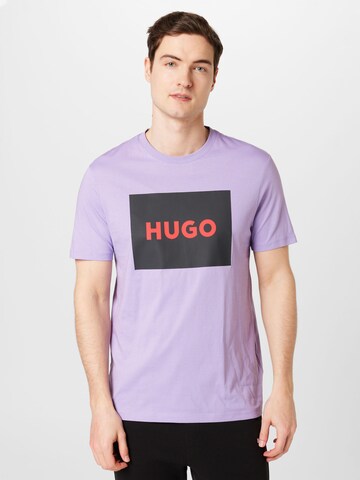 HUGO T-Shirt 'Dulive222' in Lila: Vorderseite