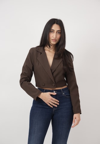 Blazer Elara en marron : devant