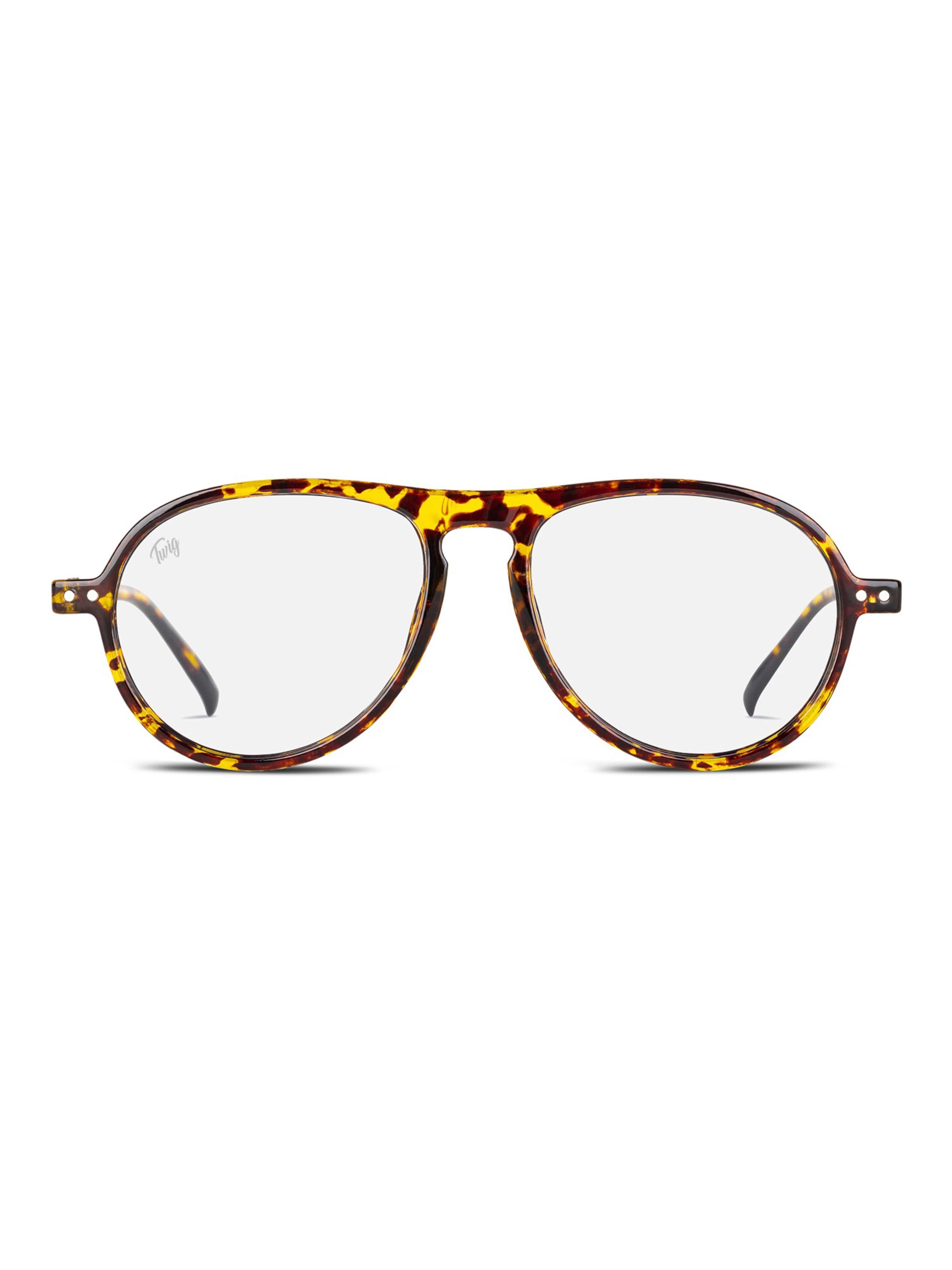 TWIG Concept Milano Glasses 'Thiele BlueLight' in Beige: front