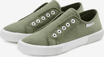 LASCANA Slip-on obuv - Zelená