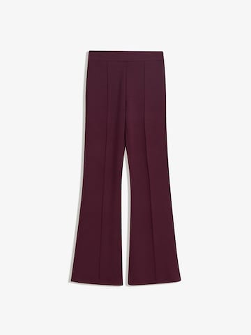 Bershka Flared Pants in Red