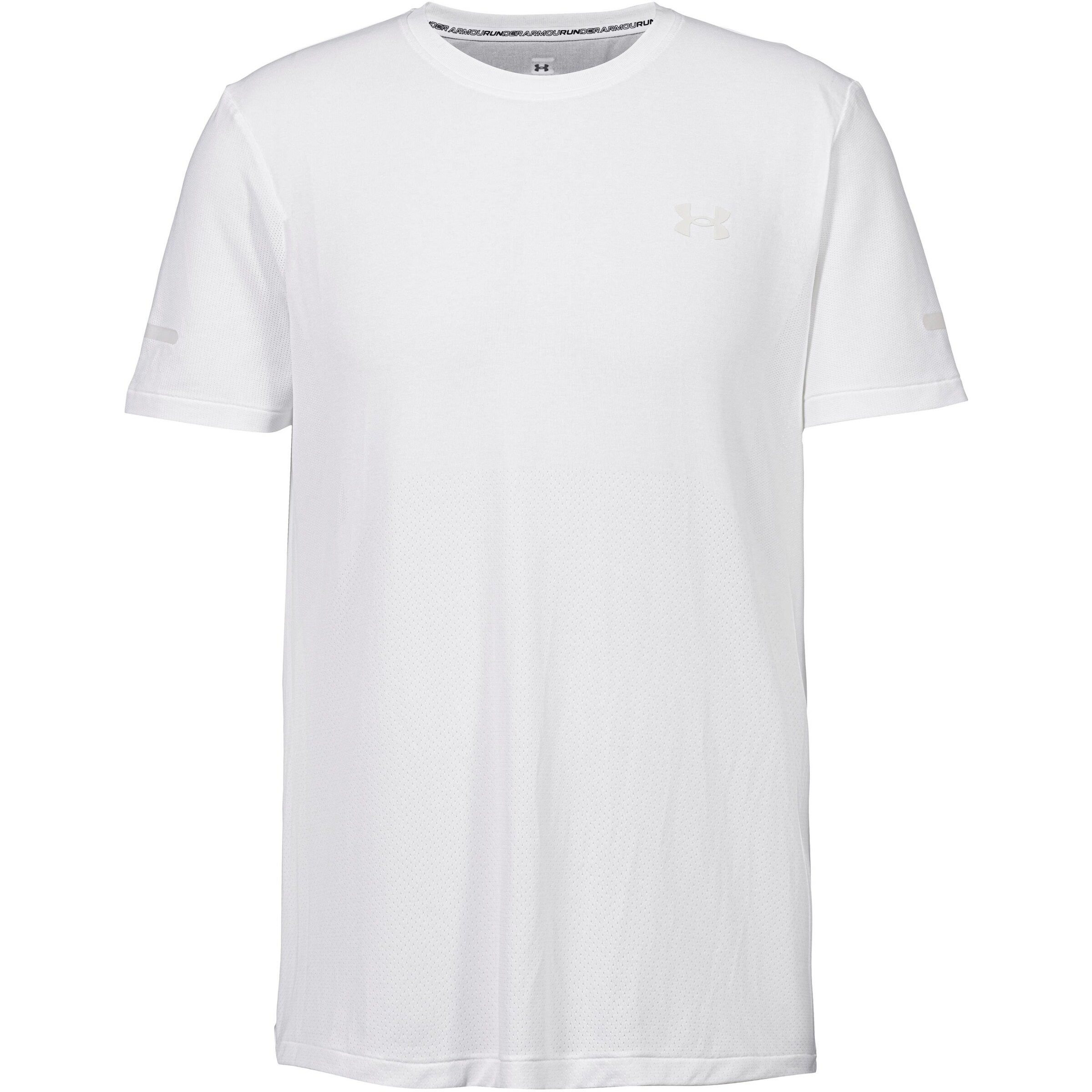 UNDER ARMOUR Performance shirt 'Seamless Stride' in White: front